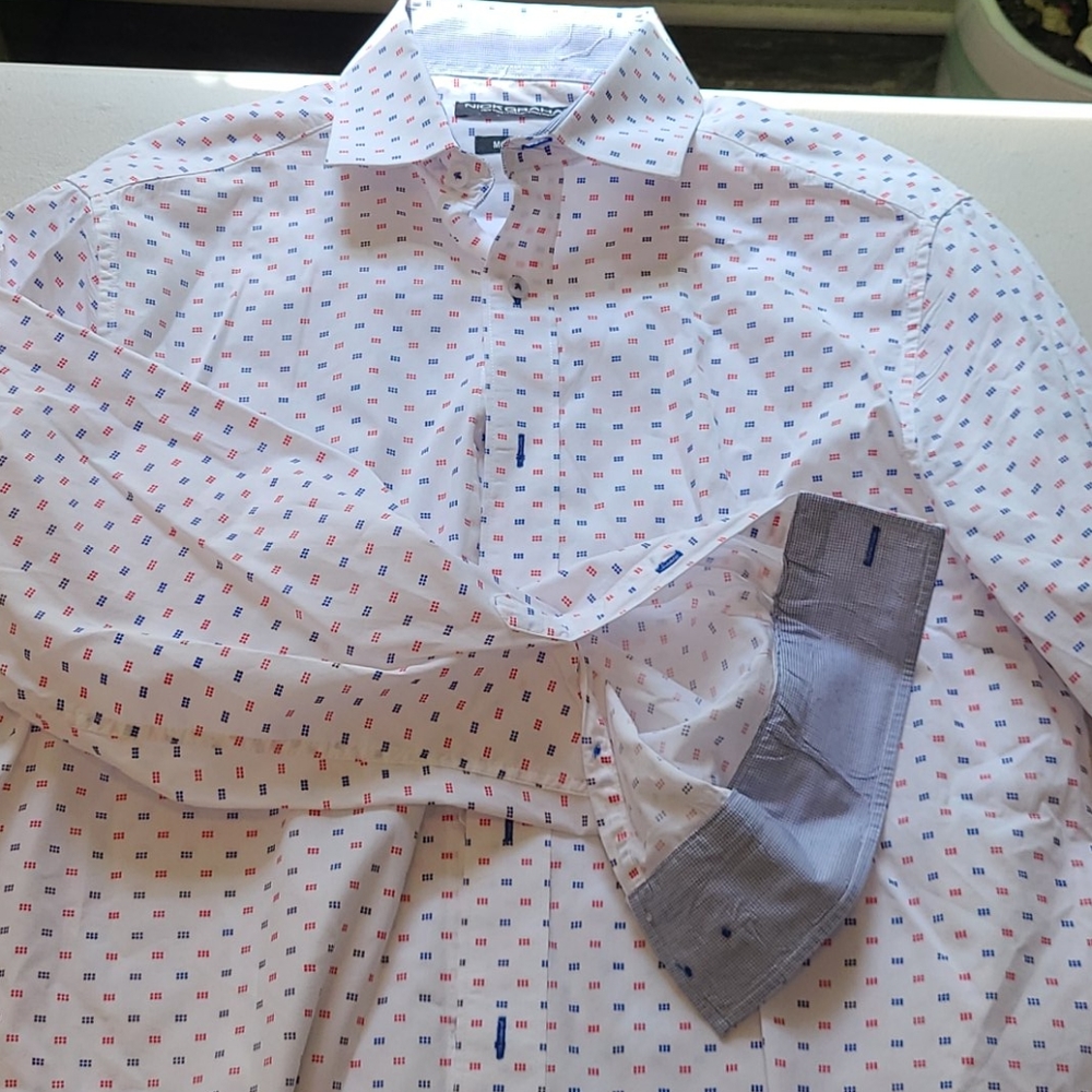 Patterned, Button Up, Nick Graham - image 3